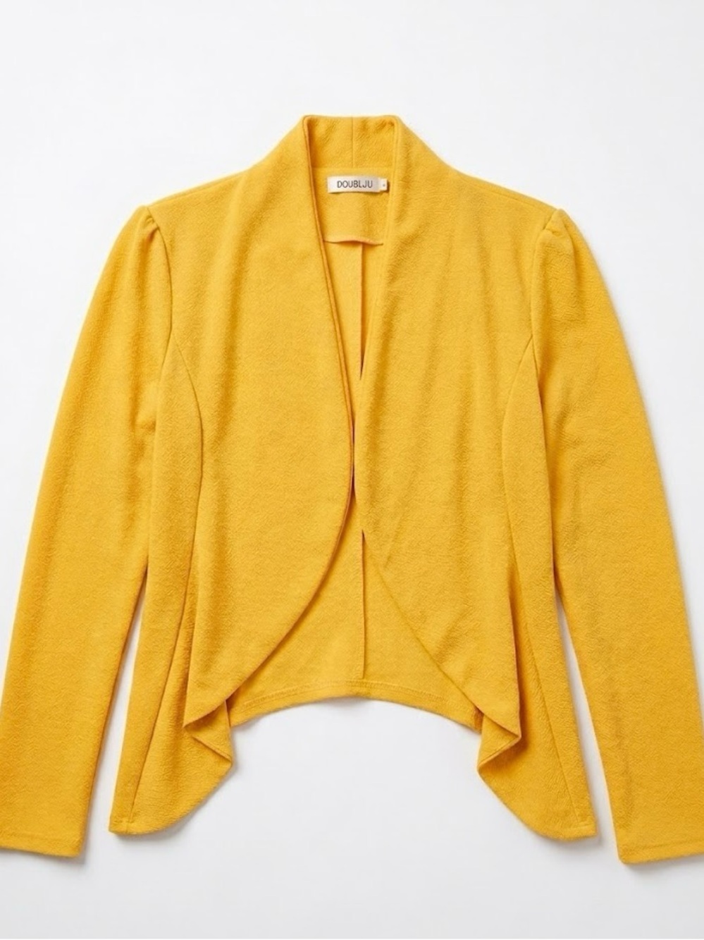 ☀️ Sunshine Yellow! ☀️  Mustard Yellow Open-Front Women's Blazer Jacket NWT